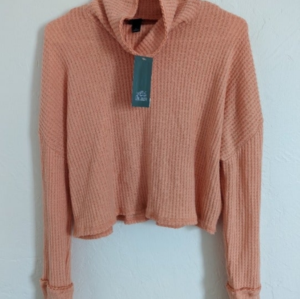 Softest rib knit crop sweater